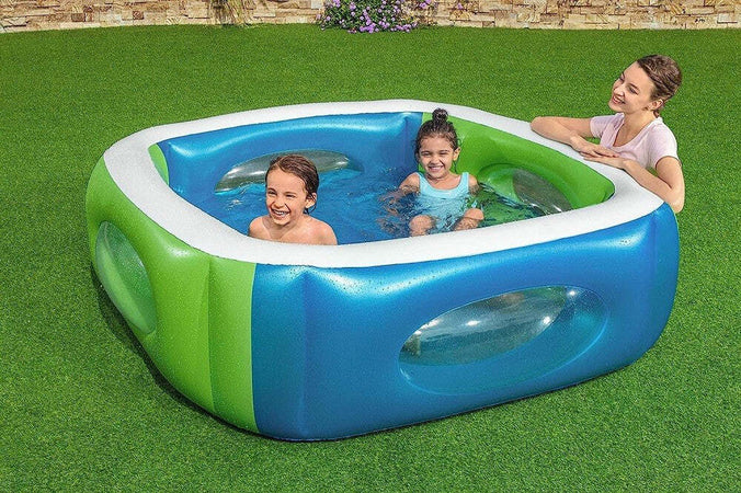 Piscina Per Bambini Window Multi Color Con Oblo' 168x168x56 Cm Piscinetta 51132 Giardino e giardinaggio/Piscine vasche idromassaggio e accessori/Piscine/Piscine gonfiabili Trade Shop italia - Napoli, Commerciovirtuoso.it