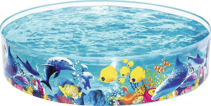 Piscina Piscinetta Rigida Per Bambini 2 Anni+ Fantasia Marina 183 X 38 Cm 55030 Giochi e giocattoli/Sport e giochi all'aperto/Giochi aquatici e piscine per bambini/Canotti e gonfiabili galleggianti Trade Shop italia - Napoli, Commerciovirtuoso.it