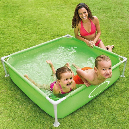 PISCINA QUADRATA FUORI TERRA PER BAMBINI BABY TELAIO ACCIAIO VERDE 122 CM Giochi e giocattoli/Sport e giochi all'aperto/Giochi aquatici e piscine per bambini/Piscinette per bambini Trade Shop italia - Napoli, Commerciovirtuoso.it