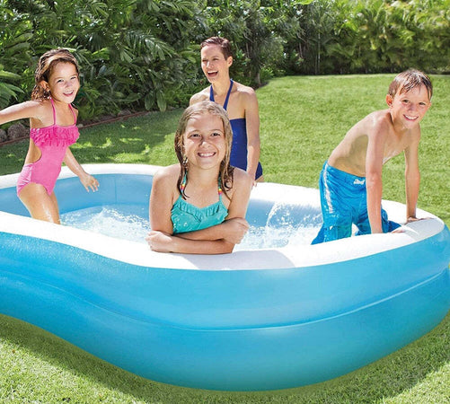 Piscina Rettangolare Gonfiabile Family 2 Anelli 203x152x48 Cm 540lt Estate 57180 Giochi e giocattoli/Sport e giochi all'aperto/Giochi aquatici e piscine per bambini/Canotti e gonfiabili galleggianti Trade Shop italia - Napoli, Commerciovirtuoso.it