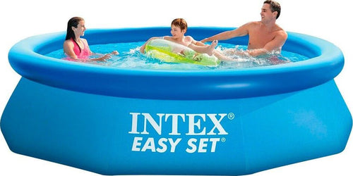 Piscina rotonda fuori-terra gonfiabile easy set Intex per giardino e veranda