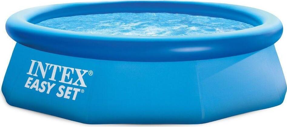 Piscina rotonda fuori-terra gonfiabile easy set Intex per giardino e veranda