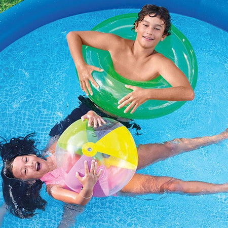Piscina rotonda fuori-terra gonfiabile easy set Intex per giardino e veranda