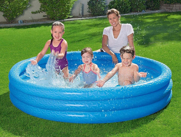 Piscina Tinta Unita Effetto Ghiaccio Gonfiabile 3 Anelli 183x33cm Giardino 51027 Giardino e giardinaggio/Piscine vasche idromassaggio e accessori/Piscine/Piscine gonfiabili Trade Shop italia - Napoli, Commerciovirtuoso.it