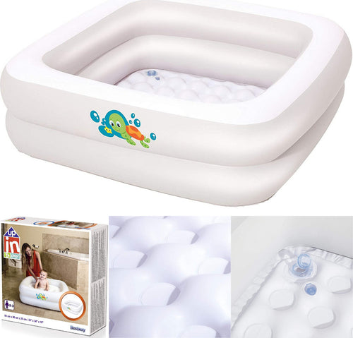 Piscinetta Bagnetto Gonfiabile Per Bambini Portatile 86x86x25 Cm Viaggio 51116 Giochi e giocattoli/Sport e giochi all'aperto/Giochi aquatici e piscine per bambini/Canotti e gonfiabili galleggianti Trade Shop italia - Napoli, Commerciovirtuoso.it