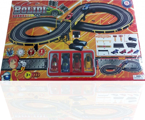 PISTA 2 CORSIE MACCHININE TELECOMANDATA A DINAMO AUTO CARS 96 X 60 CM ETA' 3+  Trade Shop italia - Napoli, Commerciovirtuoso.it