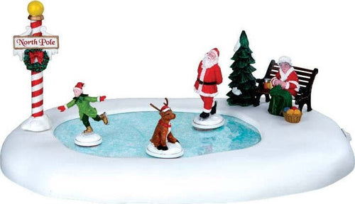 Pista di pattinaggio statua con animazioni decorazione per villaggio di Natale Casa e cucina/Decorazioni per interni/Addobbi e decorazioni per ricorrenze/Decorazioni natalizie/Oggettistica MagiediNatale.it - Altamura, Commerciovirtuoso.it