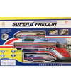 Pista Treno Trenino 21 Pezzi Con Binari Super Freccia Carrozza Con Suoni E Luci