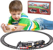 Pista-Treno-Trenino-Per-Bambini-204cm-Con-Binari-Locomotiva-Vagone-Luci-E-Suoni