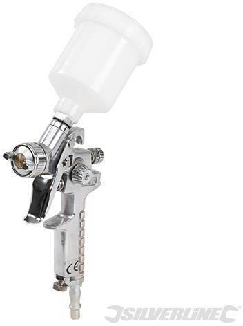 Pistola a spruzzo con alimentazione pneumatica 100ml Silverline ugello 1mm