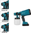 Pistola A Spruzzo Elettrica A Batteria Vernice 800 Ml A Doppia Batteria 18 V Fai da te/Pitture trattamenti per pareti e utensili/Strumenti e attrezzi per verniciatura/Applicazione colore/Spruzzatori di vernice Trade Shop italia - Napoli, Commerciovirtuoso.it