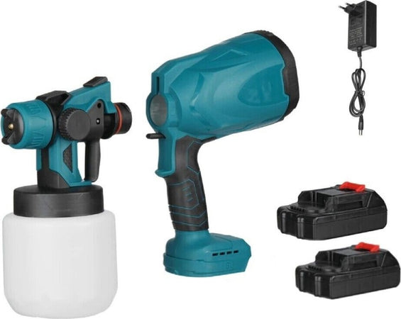 Pistola A Spruzzo Elettrica A Batteria Vernice 800 Ml A Doppia Batteria 18 V Fai da te/Pitture trattamenti per pareti e utensili/Strumenti e attrezzi per verniciatura/Applicazione colore/Spruzzatori di vernice Trade Shop italia - Napoli, Commerciovirtuoso.it