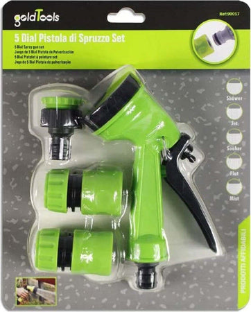 Pistola A Spruzzo Multigetto Irrigatore A 5 Getti 3 Raccordi Per Giardino 90017 Giardino e giardinaggio/Attrezzi da giardino e attrezzature per l'irrigazione/Attrezzature per l'irrigazione/Pistole Trade Shop italia - Napoli, Commerciovirtuoso.it