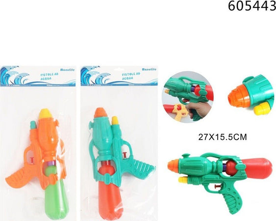 Pistola-Ad-Acqua-Serbatoio-27x15.5cm-Giocattolo-Bambini-Estate-Vari-Colori-605443