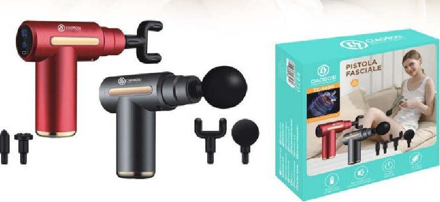 Pistola Fasciale Per Massaggio A Vibrazione Batteria Testina Massaggiante Tx-8400 Salute e cura della persona/Benessere/Massaggi e relax/Massaggiatori elettrici/Massaggiatori elettrici manuali Trade Shop italia - Napoli, Commerciovirtuoso.it