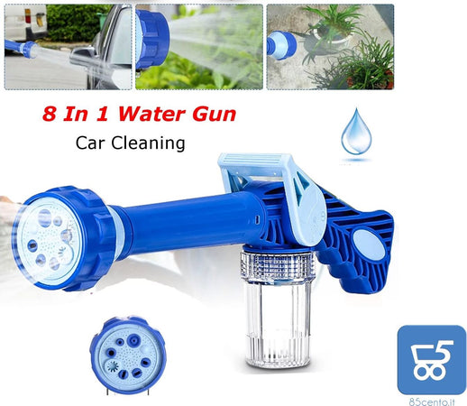 Pistola Idropulitrice a Pressione Irrigatore Portatile Pulizia Auto Estensione per Tubo Acqua