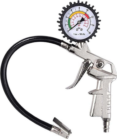 Pistola Manometro Per Gonfiaggio Misura Pressione Gomme Auto Moto Bici Psi/bar Tubo 30cm Auto e Moto/Attrezzi per veicoli/Attrezzi e attrezzatura per motore/Manometri compressione Trade Shop italia - Napoli, Commerciovirtuoso.it