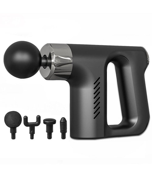 Pistola Massaggiante Professionale 4 Testine 5 Velocità Fascial Gun Ricaricabile