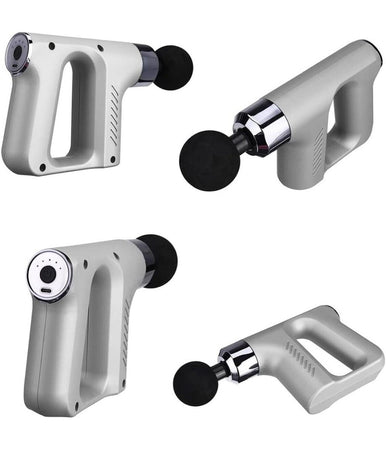 Pistola Massaggiante Professionale 4 Testine 5 Velocità Fascial Gun Ricaricabile