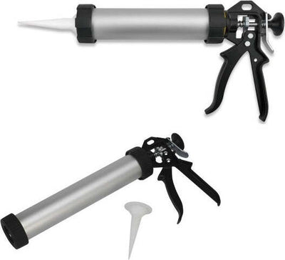 Pistola-Per-Cartuccia-Silicone-Fughe-240-Mm-In-Alluminio-Professionale-Beccuccio