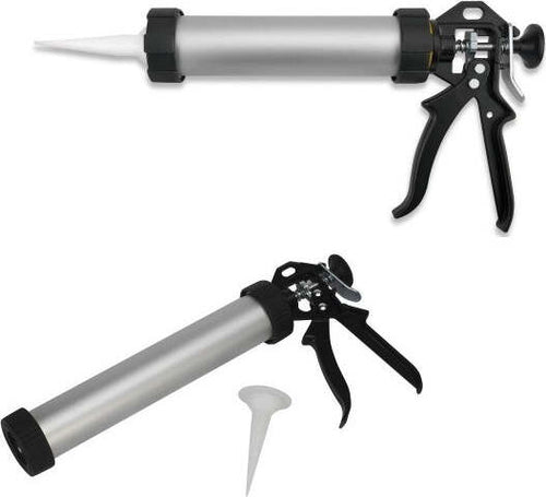 Pistola-Per-Cartuccia-Silicone-Fughe-240-Mm-In-Alluminio-Professionale-Beccuccio