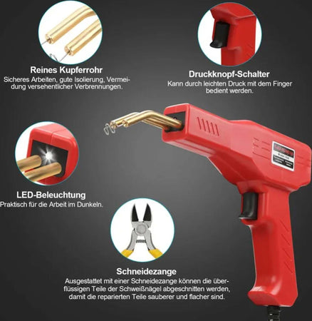 Pistola Saldatore Saldatrice Per Plastiche Auto Paraurti 50w Con Kit Riparazione Casa, arredamento e bricolage > Bricolage e fai da te > Saldatrici Trade Shop italia - Napoli, Commerciovirtuoso.it