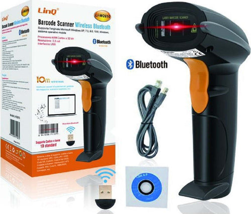 Pistola Scanner Barcode Lettore Codici A Barre Bluetooth Wireless 10m Li-w2810 Cancelleria e prodotti per ufficio/Elettronica per ufficio/Prodotti per la vendita (POS)/Lettori di codice a barre Trade Shop italia - Napoli, Commerciovirtuoso.it