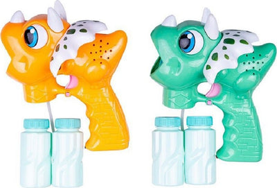 Pistola Spara Bolle Sapone A Batteria Dinosauro Gioco Bambini 2 Colori 6560025 Giochi e giocattoli/Sport e giochi all'aperto/Bolle/Soffiatori di bolle Trade Shop italia - Napoli, Commerciovirtuoso.it