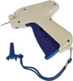 Pistola sparafili - completa di ago - grigio-blu - Lebez Cancelleria e prodotti per ufficio/Archivio ufficio e accessori per scrivania/Etichette divisori per schedario e timbri/Etichette ed etichette adesive/Etichette per prezzatrici Eurocartuccia - Pavullo, Commerciovirtuoso.it