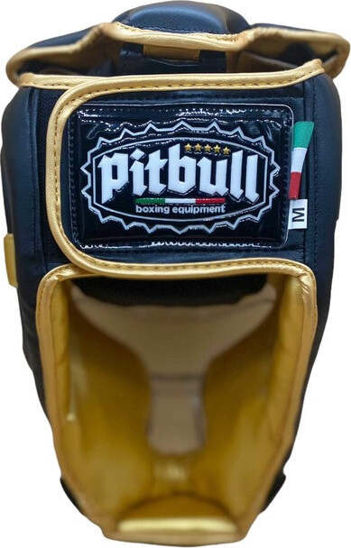 Pitbull-Caschetto-Boxe,-Muay-Thai,-Kick-Boxing,-K1,-Con-Griglia-Plastica-trasparente