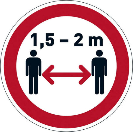 Pittogramma da pavimento rimovibile ''Mantenere la distanza di sicurezza'' - D 43 cm - Durable Fai da te/Sicurezza e protezione/Attrezzature per sicurezza sul lavoro/Segnaletica antinfortunistica Eurocartuccia - Pavullo, Commerciovirtuoso.it