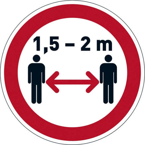 Pittogramma da pavimento rimovibile ''Mantenere la distanza di sicurezza'' - D 43 cm - Durable Fai da te/Sicurezza e protezione/Attrezzature per sicurezza sul lavoro/Segnaletica antinfortunistica Eurocartuccia - Pavullo, Commerciovirtuoso.it