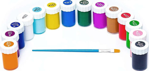 PITTURA ACRILICA VERNICE SET 12 PZ COLORI ASSORTITI DA 25ML PENNELLO IN OMAGGIO Giochi e giocattoli/Attività creative/Accessori per disegnare e colorare/Pittura/Colori a tempera Trade Shop italia - Napoli, Commerciovirtuoso.it