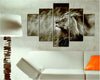 Pittura-decorativa-su-MDF-5-pezzi-Leone-Wall-Addiction