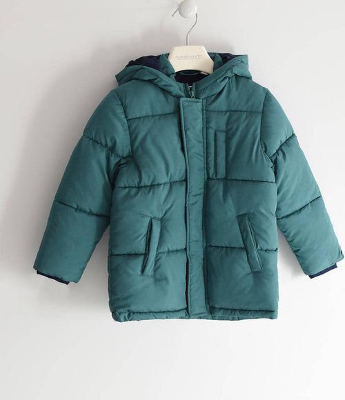 Piumino Bimbo Bimba 200gr. Lungo Verde Scuro Sarabanda con Cappuccio e Tasche 124d311800 Var 4537 Colore Verde Scuro Moda/Prima infanzia/Abbigliamento/Bambino 0-24/Giacche e cappotti/Cappotti e giacche Sanitaria Gioia del Bimbo - Villa San Giovanni, Commerciovirtuoso.it