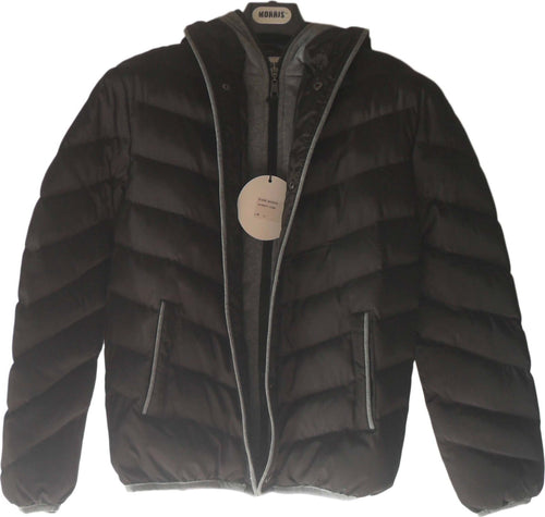 Piumino da uomo Giubotto da uomo con piume impermeabile MORRIS art. 61266 giubbino uomo piumino imbottito Nero Giubotto uomo L'Orchidea - Siderno, Commerciovirtuoso.it