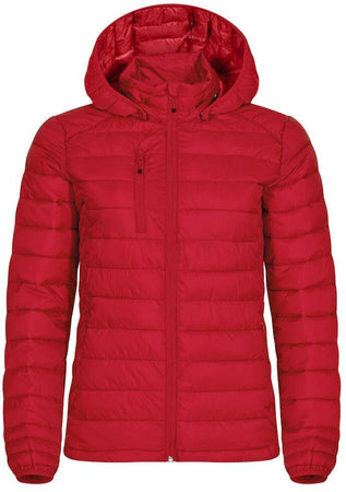 Piumino Hudson Rosso Giacca Donna con Cappuccio Imbottita