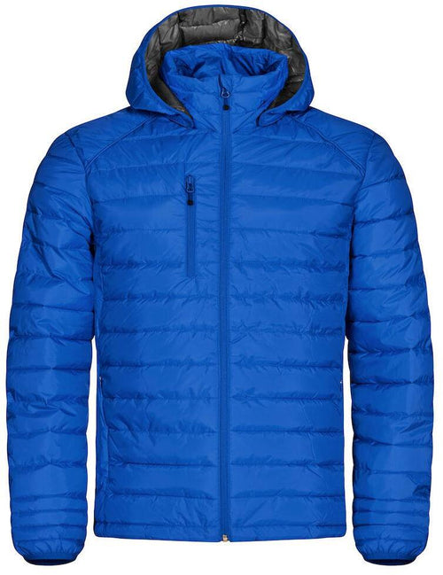 Piumino Hudson Royal Azzurro Giacca con Cappuccio Imbottita Taglie Forti