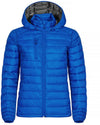 Piumino Hudson Royal Azzurro Giacca Donna con Cappuccio Imbottita