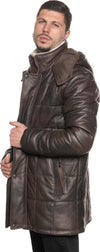 Piumino-Lungo-Marek---Piumino-Uomo-Testa-di-Moro-in-vera-pelle