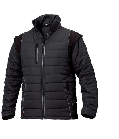 Piumino Sapper Nero Giubbino Siggi da Lavoro Maniche Staccabili