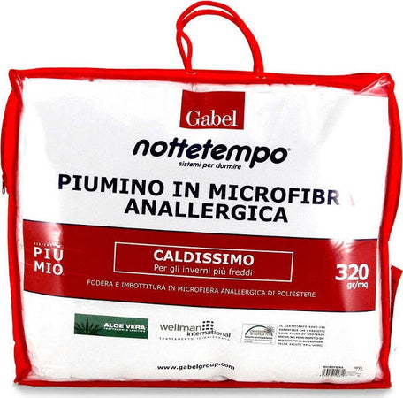 Piumino Singolo 1 Piazza in Microfibra Di Poliestere - Nottetempo Gabel 155x200 Cm Anallergica Di Poliestere Made in Italy Casa e cucina/Tessili per la casa/Biancheria da letto/Piumini e set da letto/Piumini La Bottega del Risparmio - Bari, Commerciovirtuoso.it