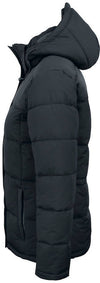 Piumino Uomo Giacca Invernale Nera O Blu Con Cappuccio Removibile Tessuto Impermeabile E Traspirante Tasche Laterali Con Zip Clique Colorado 020932