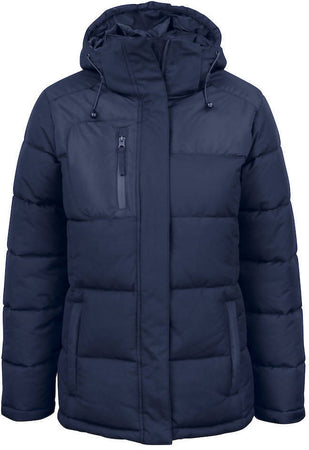 Piumino Uomo Giacca Invernale Nera O Blu Con Cappuccio Removibile Tessuto Impermeabile E Traspirante Tasche Laterali Con Zip Clique Colorado 020932