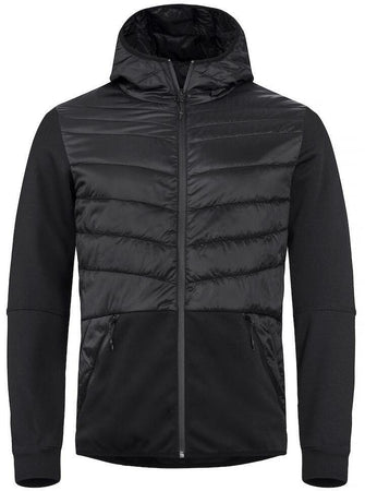 Piumino Utah Nero Giacca con Cappuccio Alta Visibilità Tempo Libero