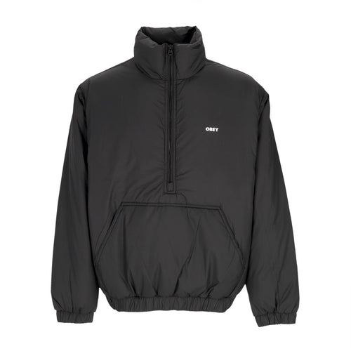 OBEY Piumino Anorak Uomo Studio Mock Neck Anorak Black da uomo