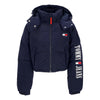 Tommy Hilfiger Piumino Corto Donna Crop Alaska Archive Flag Jacket Dark Night Navy da donna