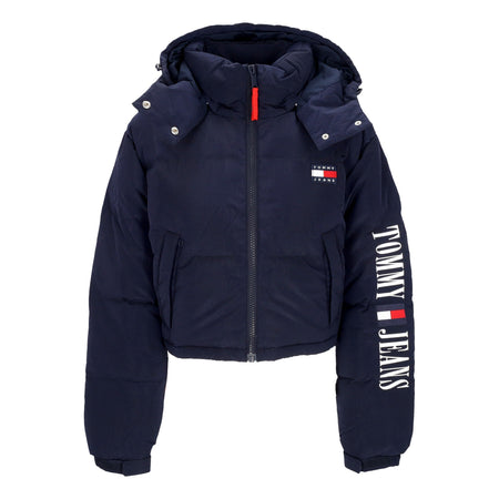 Tommy Hilfiger Piumino Corto Donna Crop Alaska Archive Flag Jacket Dark Night Navy da donna