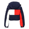 Tommy Hilfiger Piumino Corto Donna Crop Alaska Archive Flag Jacket Dark Night Navy da donna