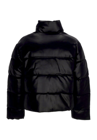KARL KANI Piumino Corto Donna W Serif Crop Puffer Jacket Black da donna